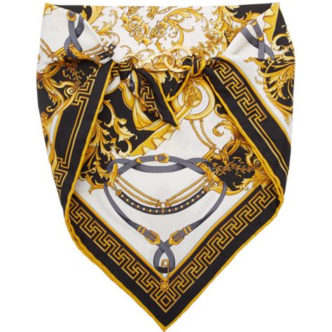 versace logo bandana|versace scarf for sale.